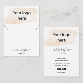 Ihre Logo-Schmuck-Kette Ohrring-Display-Karte Visitenkarte