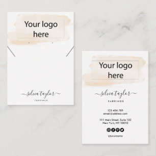 Ihre Logo-Schmuck-Kette Ohrring-Display-Karte Visitenkarte