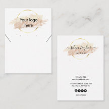 Ihre Logo-Schmuck-Kette Ohrring-Display-Karte