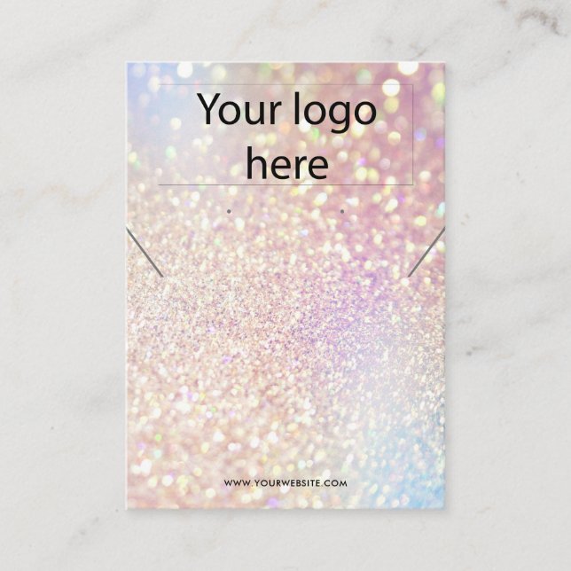 Ihre Logo-Schmuck-Kette Ohrring-Display-Karte Visitenkarte (Vorderseite)