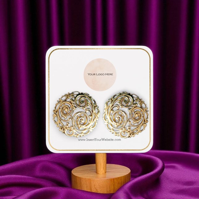 Ihre Logo-Thin-Gold-Border-Werbekarte (Von Creator hochgeladen)