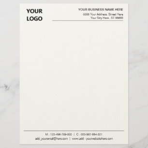 Ihre Logonamen Info Personalisiert Office Letters Briefbogen