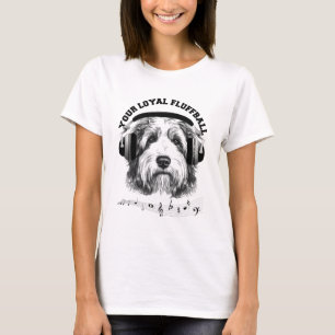Ihre Loyal Fluffball Frauen Weiß T-Shirt
