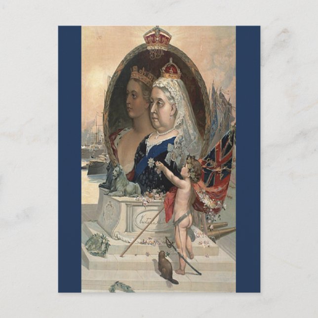Ihre Majestät Königin Victorias Diamantenjubiläum  Postkarte (Vorderseite)