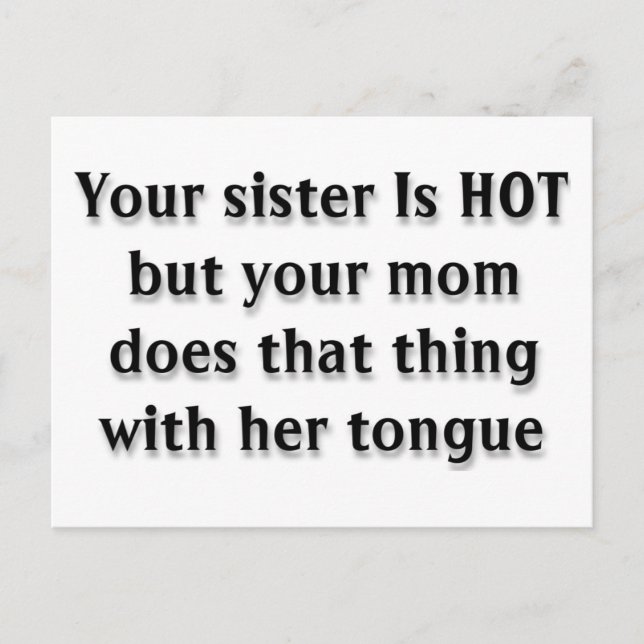 Ihre Mama Postkarte (Vorderseite)