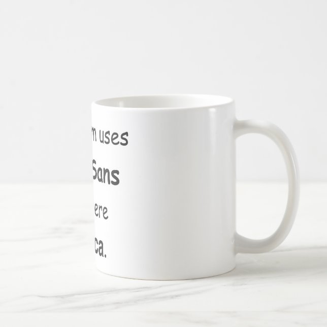 Ihre Mama verwendet Comic ohne Kaffeetasse (Rechts)