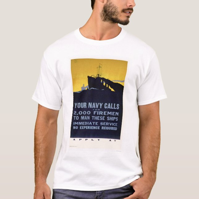 Ihre Marine-Anrufe - Feuerwehrmänner benötigt T-Shirt (Vorderseite)