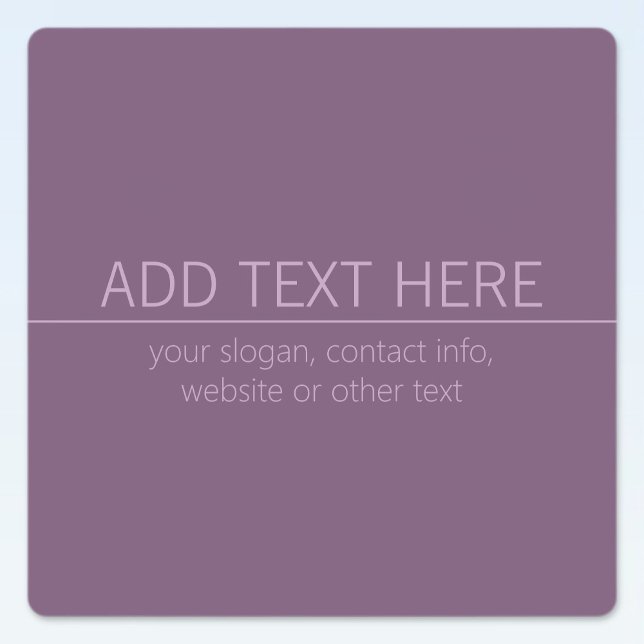 Ihre Marke oder Ihr Firmenname Moderne Lila Mauve Etiketten (Von Creator hochgeladen)