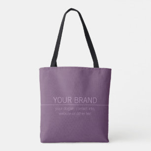 Ihre Marke oder Ihr Firmenname Moderne Lila Mauve Tasche