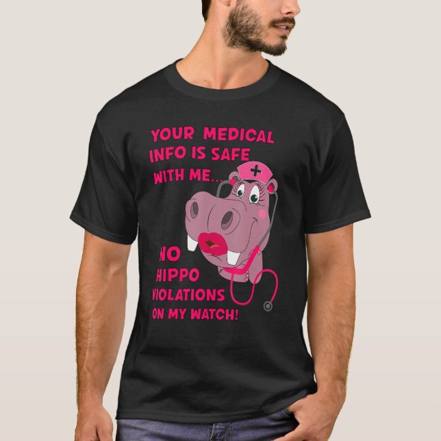 Ihre medizinischen Informationen sind sicher HIPA  T-Shirt (Vorderseite)