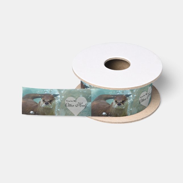 Ihre meine Otter-halbe Brown-Fluss-Otter-Schwimmen Satinband (Spule)