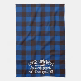 Ihre Meinung Rezept Blau und schwarz Flannel Geschirrtuch