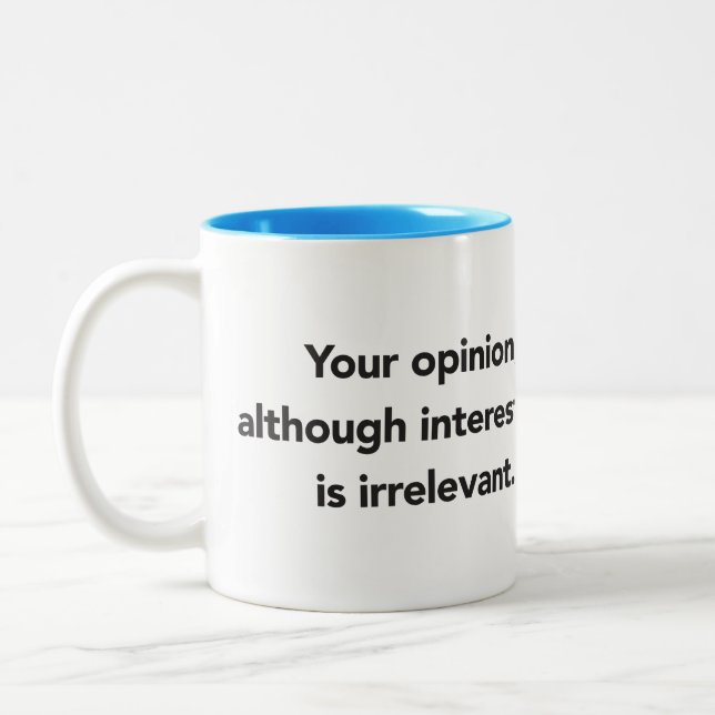 Ihre Meinung zweifarbige Tasse (Links)