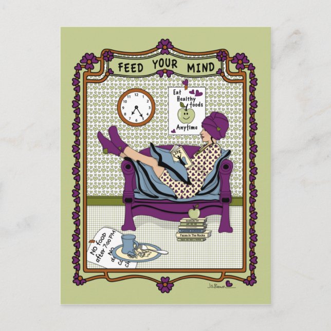 IHRE MIND_A_POSTCARD gefüttert Postkarte (Vorderseite)