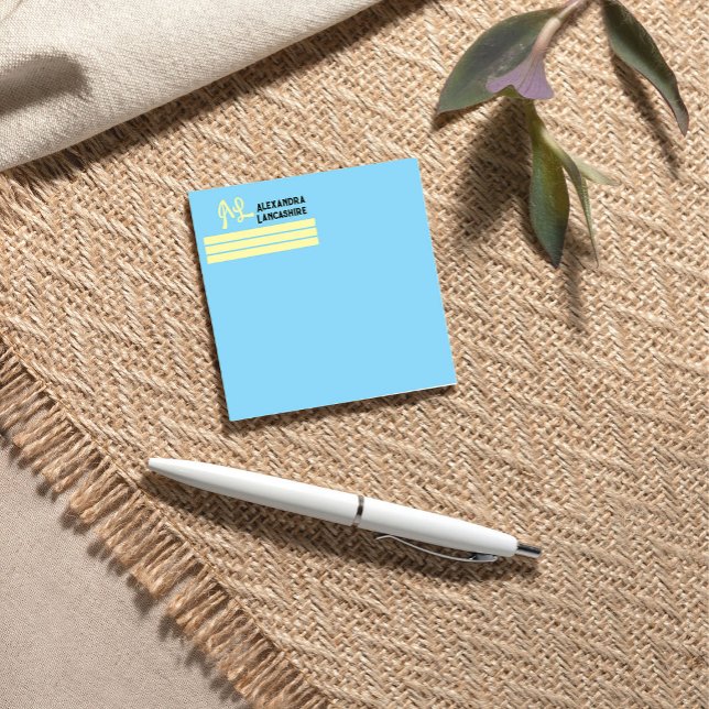 Ihre Mit Monogramm Labels - mehrfarbig Post-it Klebezettel (Von Creator hochgeladen)