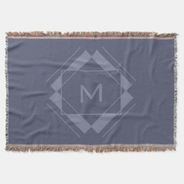 Ihre Monogramm in geometrischem Muster werfen Deck Decke