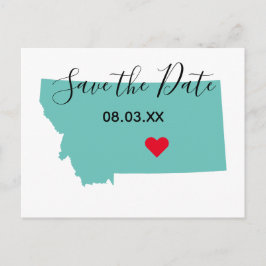 Ihre Montana-Karte für Farben Save the Date Form Ankündigungspostkarte