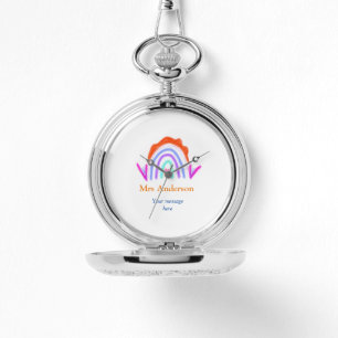 Ihre Nachricht E fügen Sie Text Name Regenbogenleh Armbanduhr