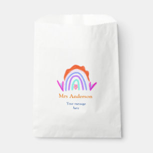 Ihre Nachricht E fügen Sie Text Name Regenbogenleh Geschenktütchen