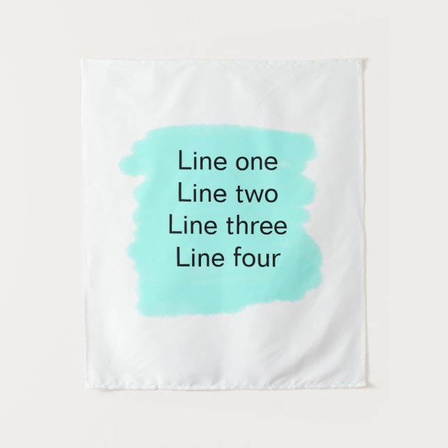 Ihre Nachricht hier fügen Sie Text Name monogramm  Wandteppich (Vorderseite)