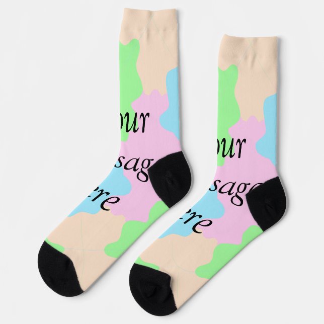 Ihre Nachricht hier fügen Textname boho bunten Ros Socken (Linkes Detail)