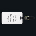 Ihre Nachricht hier fügt Textname Monogramm Bild q Gepäckanhänger<br><div class="desc">Entwurf</div>