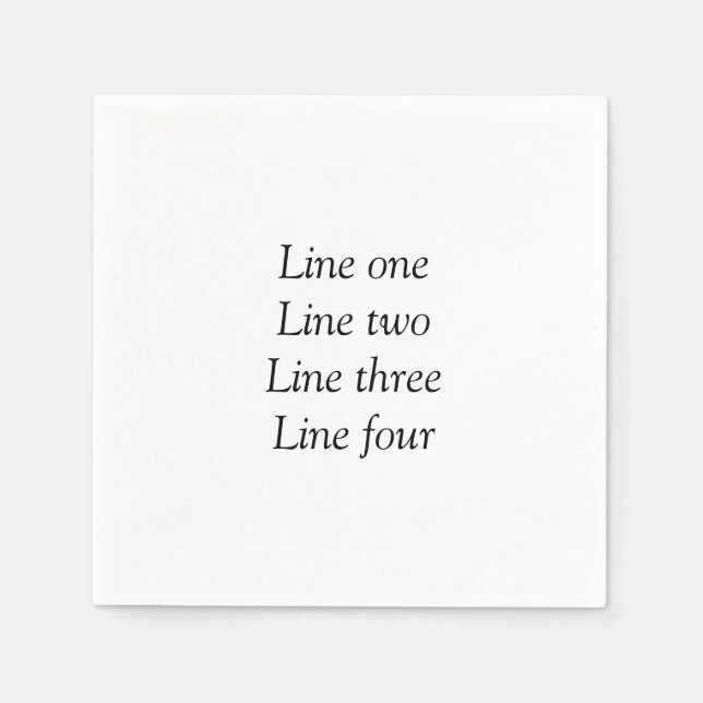 Ihre Nachricht hier fügt Textname Monogramm Bild q Serviette (Vorderseite)