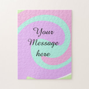 Ihre Nachricht hier Textname Monogramm rosa Pastel