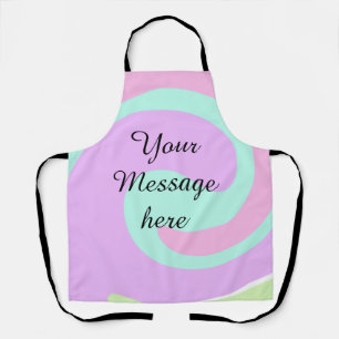 Ihre Nachricht hier Textname Monogramm rosa Pastel Schürze
