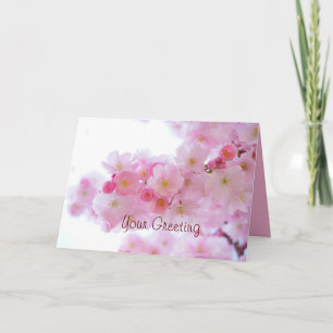 Ihre Nachricht in diesem Kirschblüten-Gruß Karte