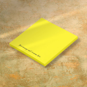 Ihre Nachricht in Leuchtend Hellgelb Post-it Klebezettel