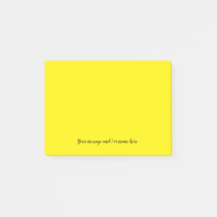 Ihre Nachricht in leuchtendem Gelb Post-it Klebezettel