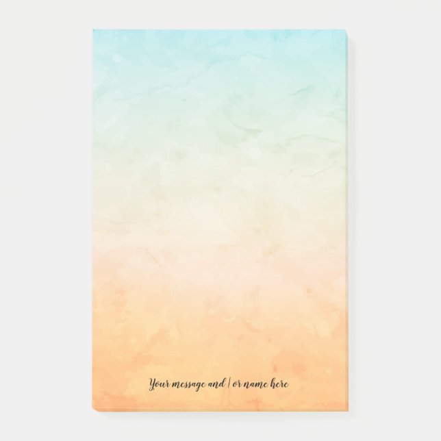 Ihre Nachrichtenfarbe Post-it Klebezettel (Vorderseite)