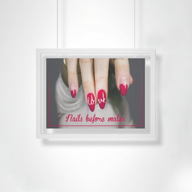 Ihre Nägel sind Ihr erstes Bedürfnis, Nagellalonde Poster (Von Creator hochgeladen)