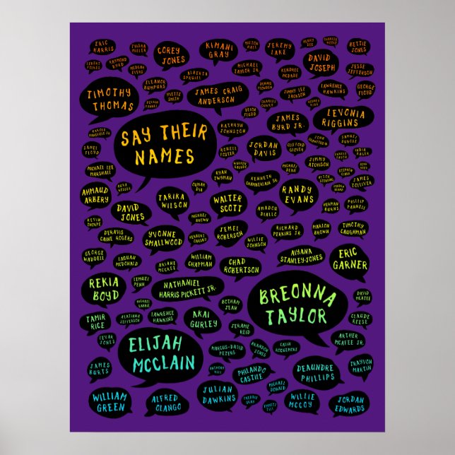 ihre Namen Regenbogen Poster (Vorne)