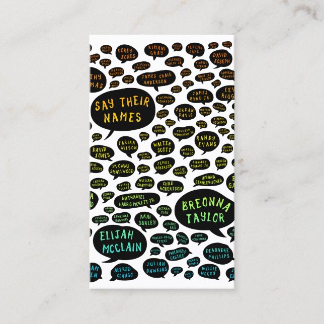 ihre Namen Regenbogen Visitenkarte (Vorderseite)