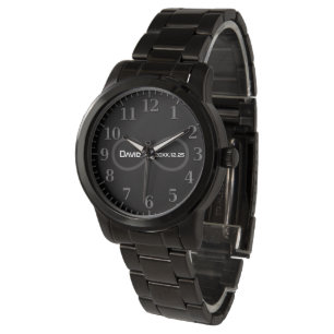 Ihre Namens  Unendlichkeitgeek-coolen Geschenke Armbanduhr