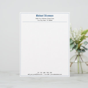 Ihre Namensadresse Info Personalisiert Letterhead Briefbogen