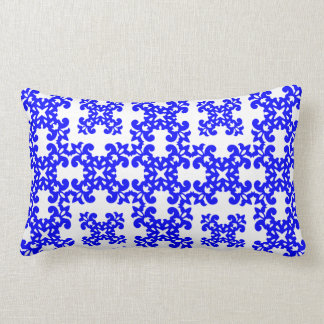 Ihre niedliche Girly Art-blaue u. weiße Lendenkissen