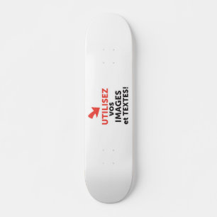 Ihre online Designs DIY auf französisch drucken Skateboard