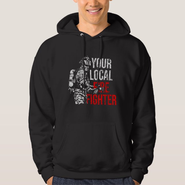 Ihre örtliche Feuerwehr-Abteilung Hoodie (Vorderseite)