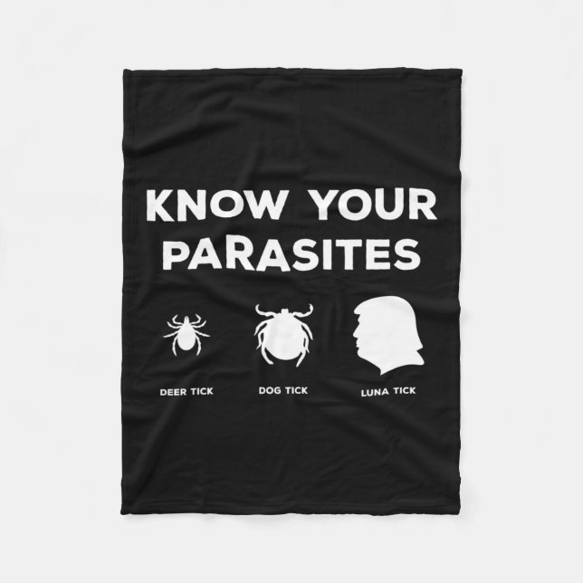 Ihre Parasiten alle außer Trump Protest karikiert Fleecedecke (Vorderseite)