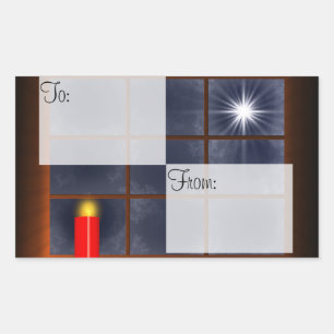Ihre perfekten hellen Geschenkaufkleber Rechteckiger Aufkleber