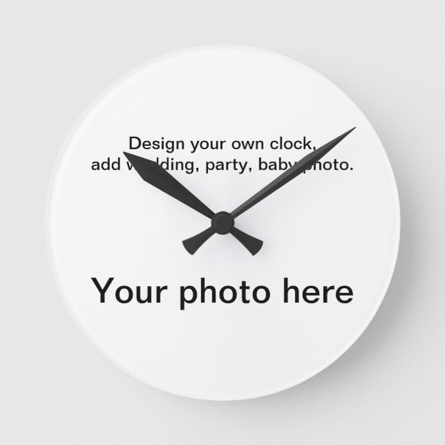 Ihre persönliche Wanduhr (Vorderseite)
