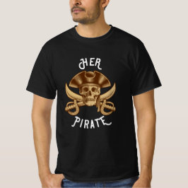 Ihre Piraterie Vintage Crossbones Skull & Sword T-Shirt