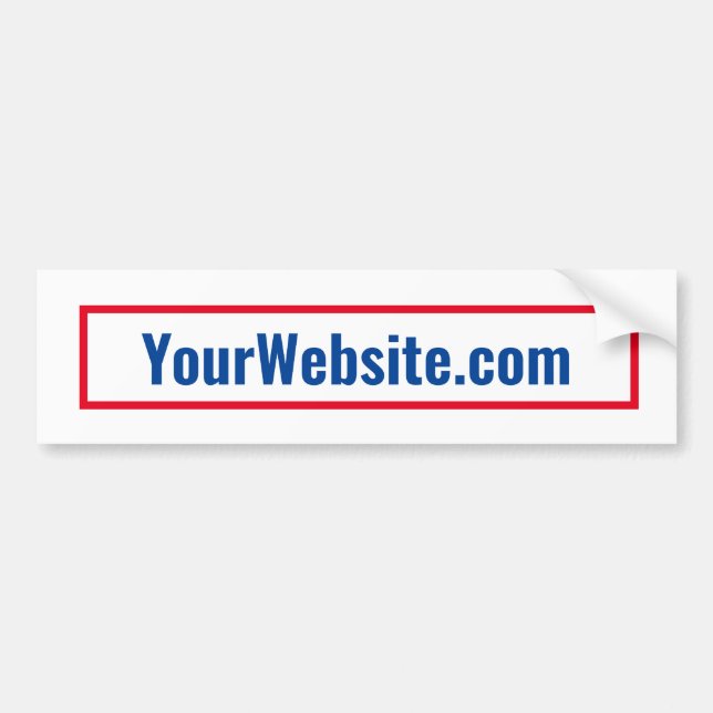 Ihre politische Website Autoaufkleber (Vorne)