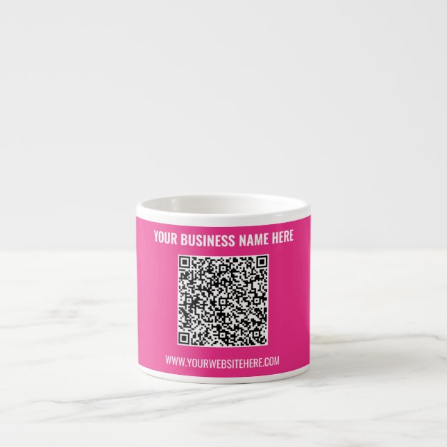 Ihre QR-Code-Business-Tasse - Benutzerdefinierter  Espressotasse (Vorderseite)