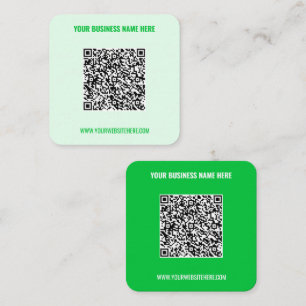Ihre QR-Code-Geschäftskarten Beispiel Wählen Sie F Quadratische Visitenkarte