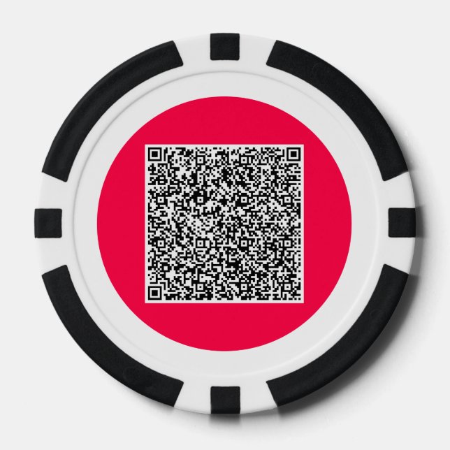 Ihre QR-Code-Personalisierten Poker-Chips wählen F Pokerchips (Vorderseite)