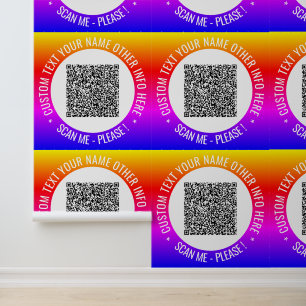 Ihre QR-Code-Scan-Info Benutzerdefinierten Text fa Tapete